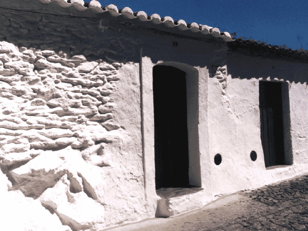 Whitewashed houses
