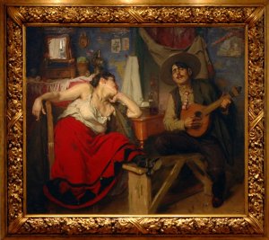 O Fado (José Malhoa, 1910): Foto